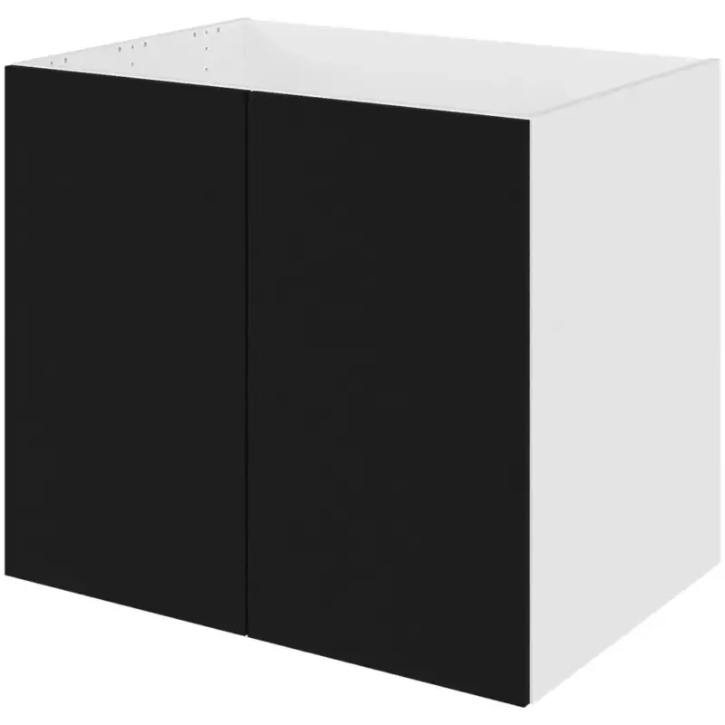 Tilbud - Multi-Living Køkken vaskeskab i Cibo Nero 127 H 70,4 cm D 60,0 cm - Inklusiv affaldsstativ - Bredde 80 cm