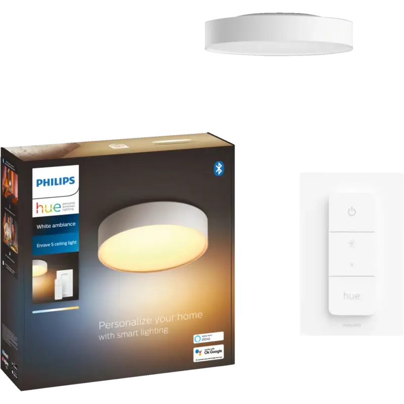 Godt tilbud - Philips Hue Enrave S plafond Ø26,1 cm 9,6W hvid